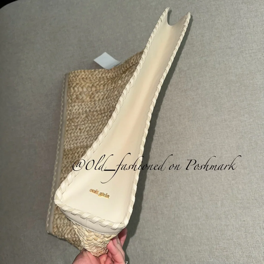 Price Firm - CULT GAIA Remi Woven Raffia Tote Bag in Natural